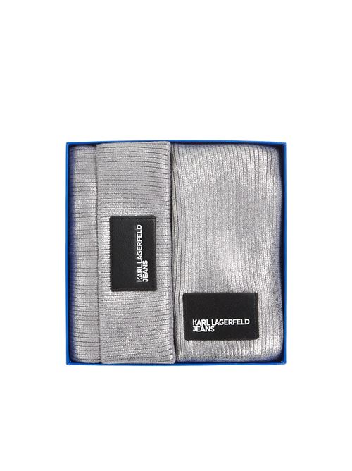 Cappello e sciarpa giftbox in maglia Karl Lagerfeld jeans | A1W33193942